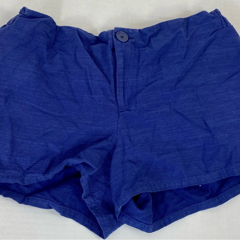 The Nines by HATCH Paperbag Waist Maternity Shorts XS Blue w/ Pockets